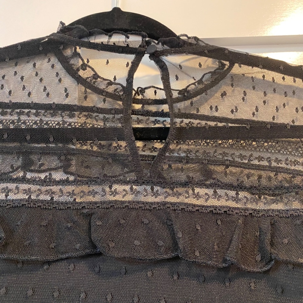 Express Lace Ruffle Blouse - Picture 4 of 5